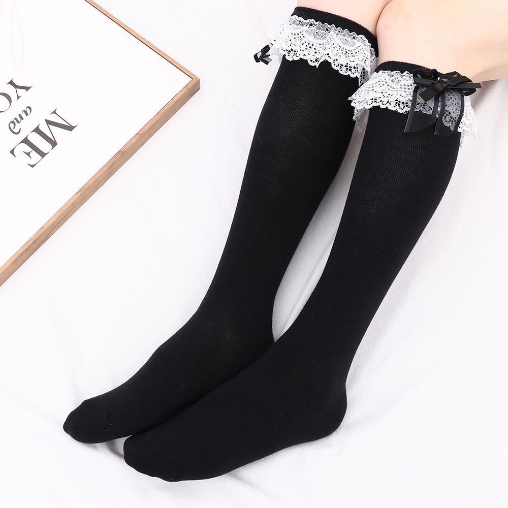 DIACHAVN Tất Cotton Hóa Trang Cô Hầu Gái Phong Cách Lolita