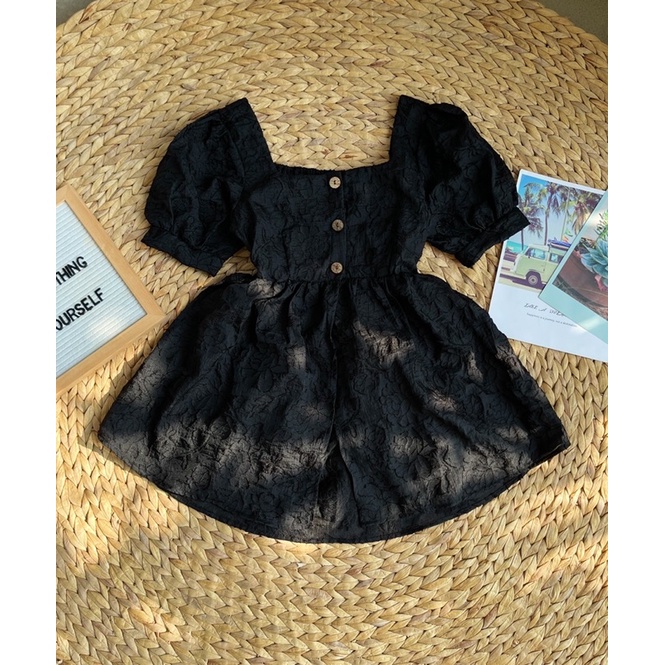Áo babydoll xẻ 3 màu