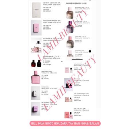 MẪU MỚI SPAIN 2023 -Nước hoa ZARA Orchid 30ml/ 90ml/ 100ml chính hãng- LAMII BEAUTY