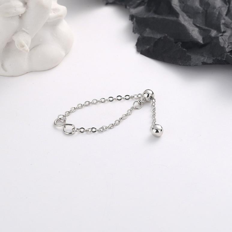 (0136) Nhẫn Dây Mặt Ký Hiệu Đơn Giản Thanh Lịch Nữ Tính