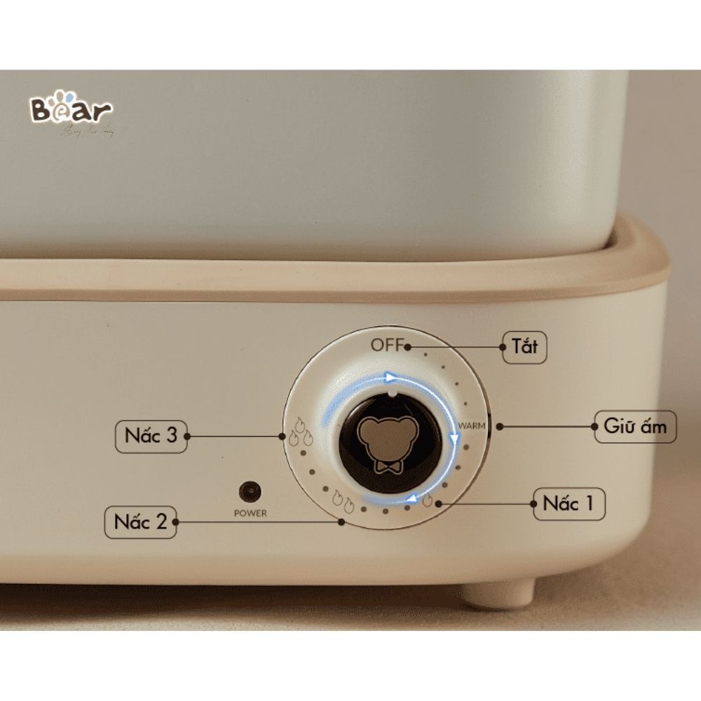 Nồi điện đa năng BEAR C40M1 2 ngăn, bếp nướng điện dung tích 4L chống dính công suất 1500W, 7 trong 1, bảo hành 12 thang