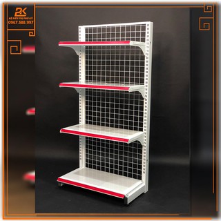 Kệ Siêu Thị Đơn Áp Tường ( 1 Mặt ) Dài 70 Rộng 35 Cao 150 X 4 Tầng