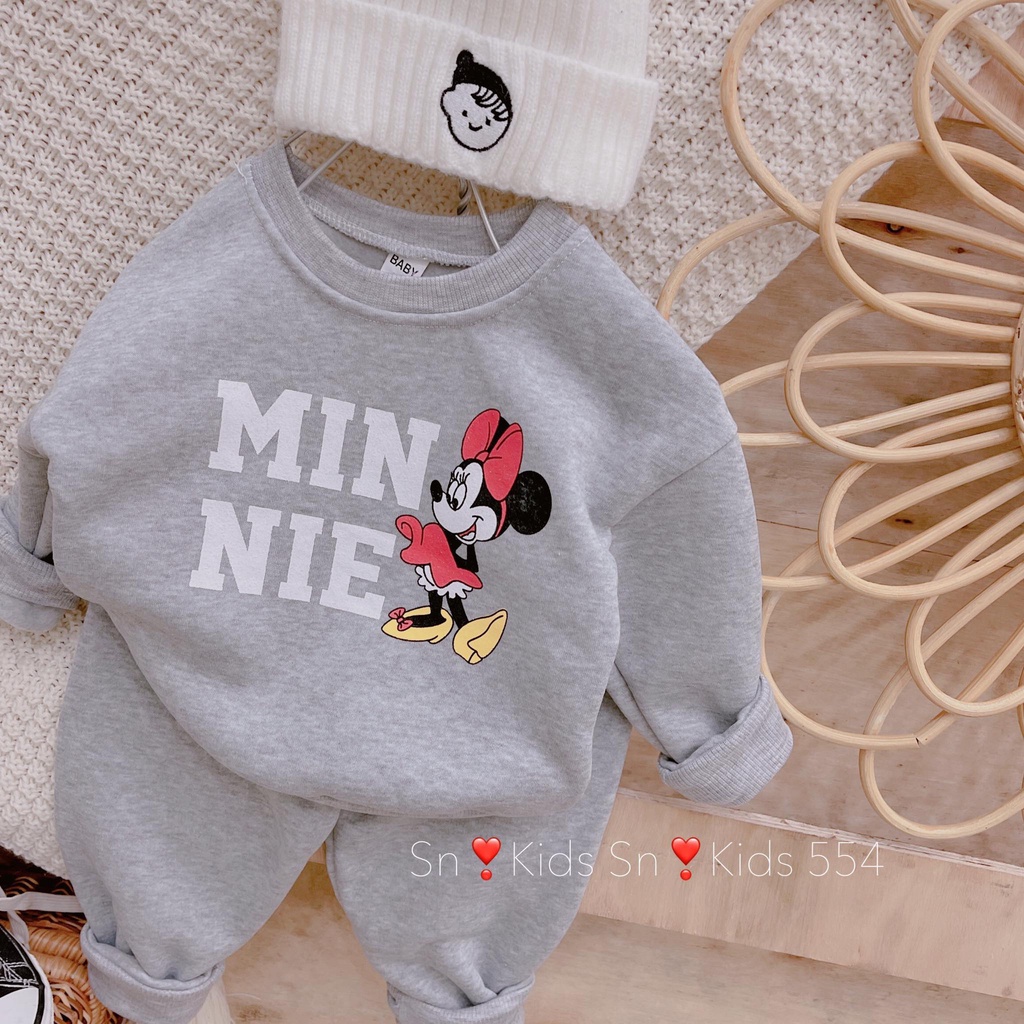 NHIỀU MẪU: Bộ nỉ bông X ấm áp cho bé trai, bé gái - BNBX