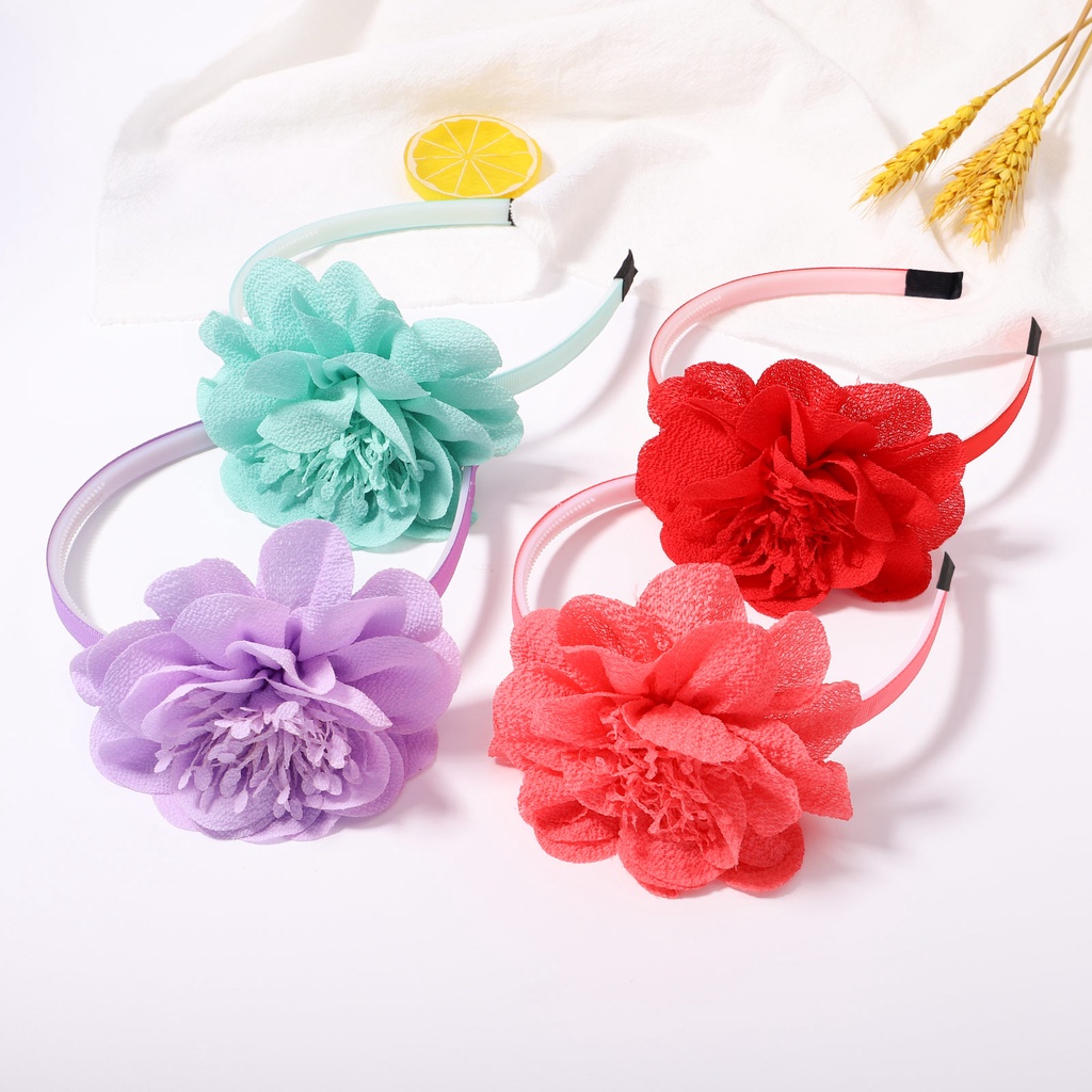 KIDSBOWS Cài tóc nữ đính hoa trơn nhiều màu sắc thời trang