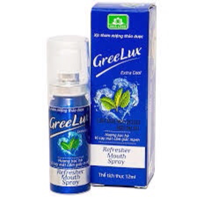 Xịt thơm miệng Greelux Extra Cool Thảo Dược 12ml - Chính hãng ..(rẻ nhất)