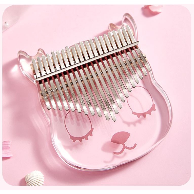 Kalimba Pha Lê Trong Suốt - Kalimba Đầu Hươu Hope Music HP-02 - Tặng Full Phụ Kiện