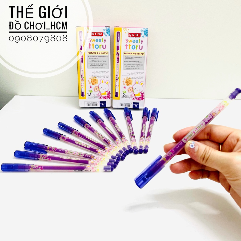 [MỰC ĐẸP- LOẠI 1] Bút lông kim TTorru sweety ngòi sắt mực tím rất đẹp dành cho các bé học viết chữ.