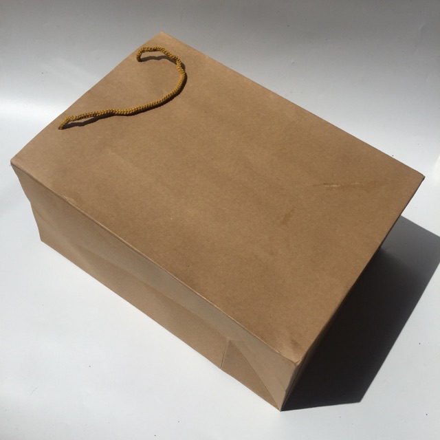 10 Túi giấy kraft to đựng quần áo, hộp giày kt 25x36x15