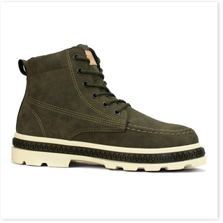 Giày boot cổ cao nam cao cấp bcc005 xanh quân đội