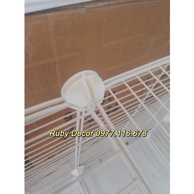 CHUỒNG MÈO 2 TẦNG chất liệu lưới sắt phun sơn tĩnh điện - Ruby Decor