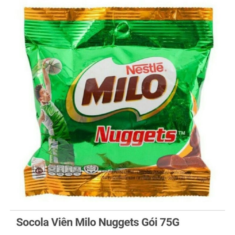 Socola Viên Milo Nuggets Gói 25G/ 75G