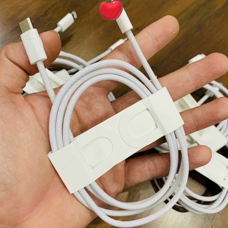 Cáp sạc nhanh PD C to cáp sạc IP dây dù 1m cho điện thoại iP Xs Max 11 12 13 Pro Mini