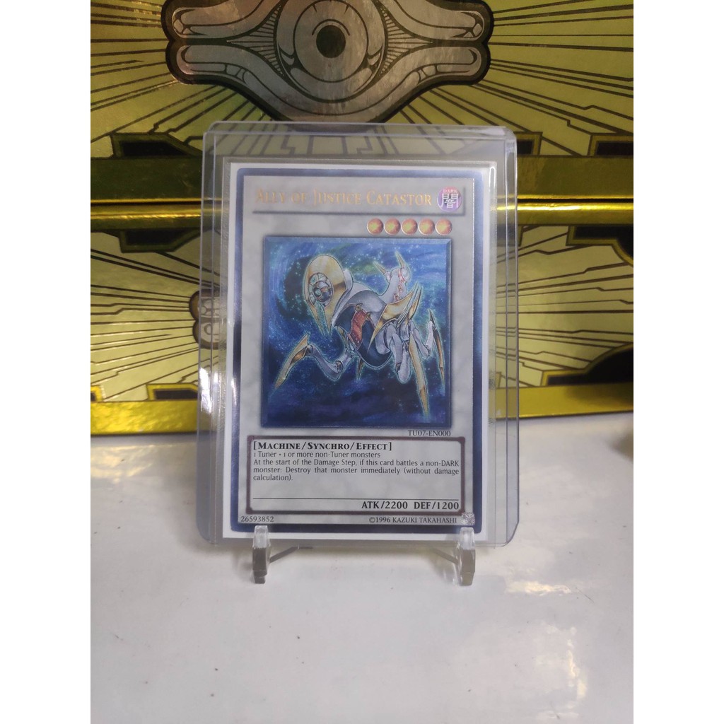 [ Dưa Hấu Yugioh ] Lá bài thẻ bài Ally of Justice Catastor - Ultimate Rare Unlimited - Tặng bọc bài nhựa bảo quản