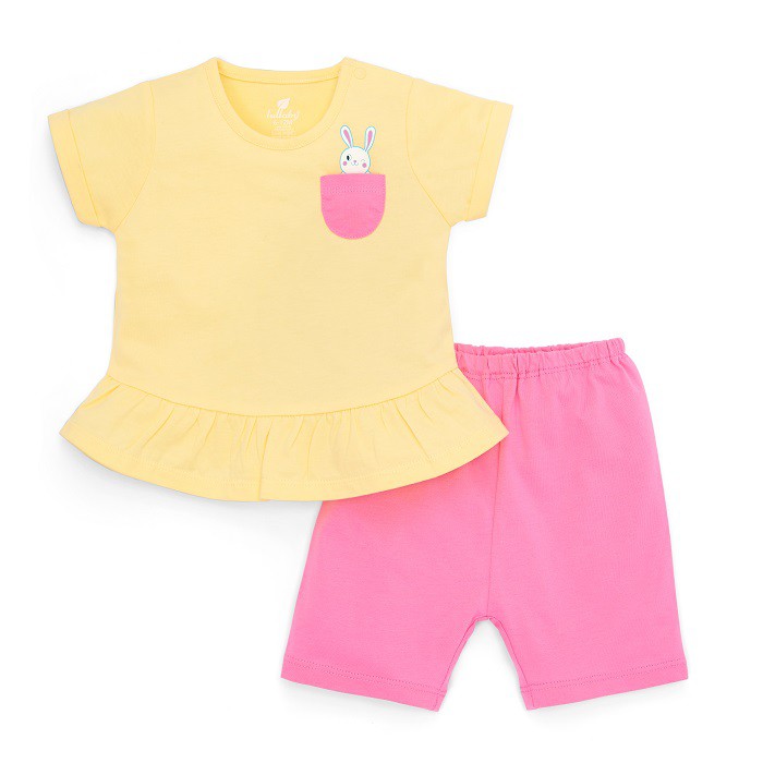 LULLABY - Bộ cài vai nhún gấu bé gái NH29-20