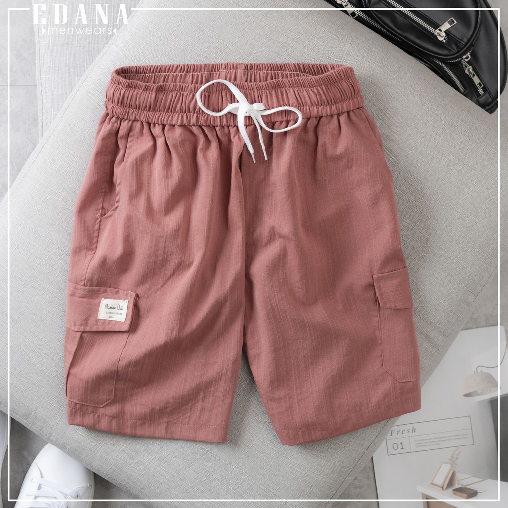 Quần đùi nam Edana Menswear túi hộp vải đũi đẹp cao cấp ,không nhăn , không xù cho người 45 - 78kg | BigBuy360 - bigbuy360.vn