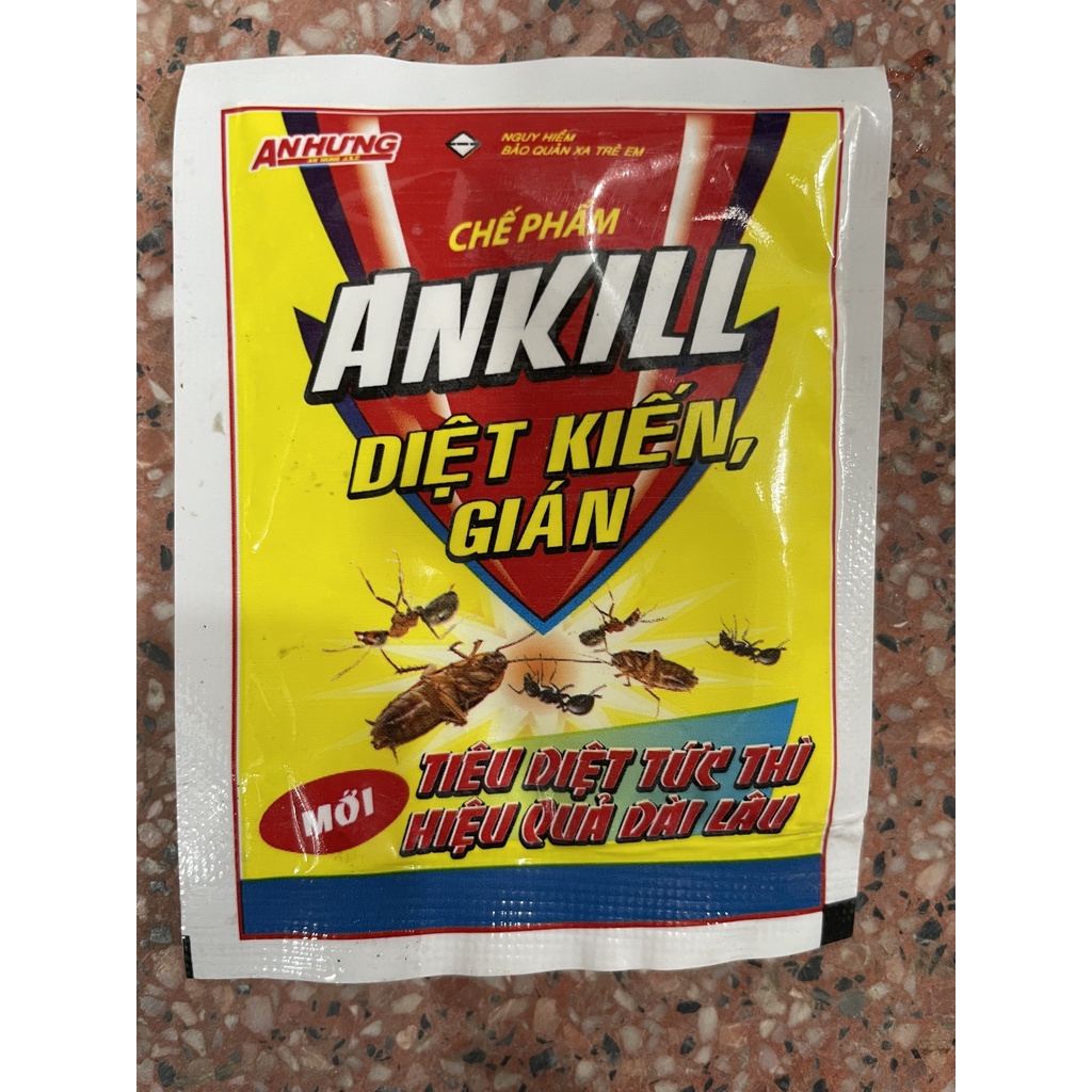 Chế phẩm diệt Kiến Gián ANKILL ( Có combo 10 gói)
