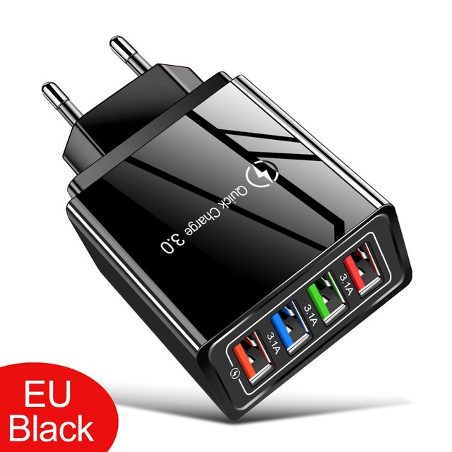 1 Cục Sạc 4 Cổng Usb Có Đèn LED Hàng Mới 2022 Dành Cho Điện Thoại Di Động