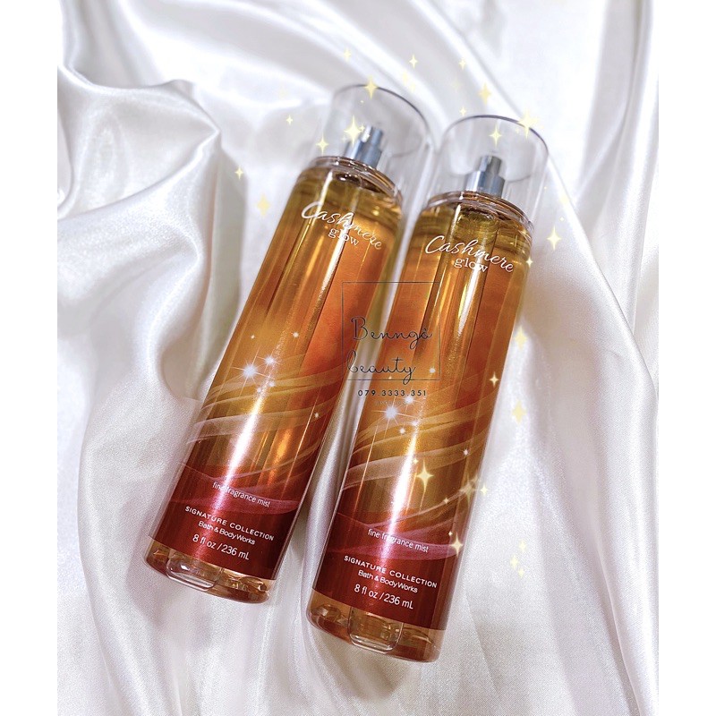 [BILL MỸ] CASHMERE GLOW - BỘ XỊT THƠM DƯỠNG THỂ BATH AND BODY WORKS
