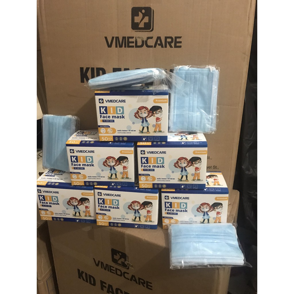 Khẩu Trang Trẻ Em Kháng Khuẩn. hộp 50 chiếc [Sãn Hàng] | BigBuy360 - bigbuy360.vn