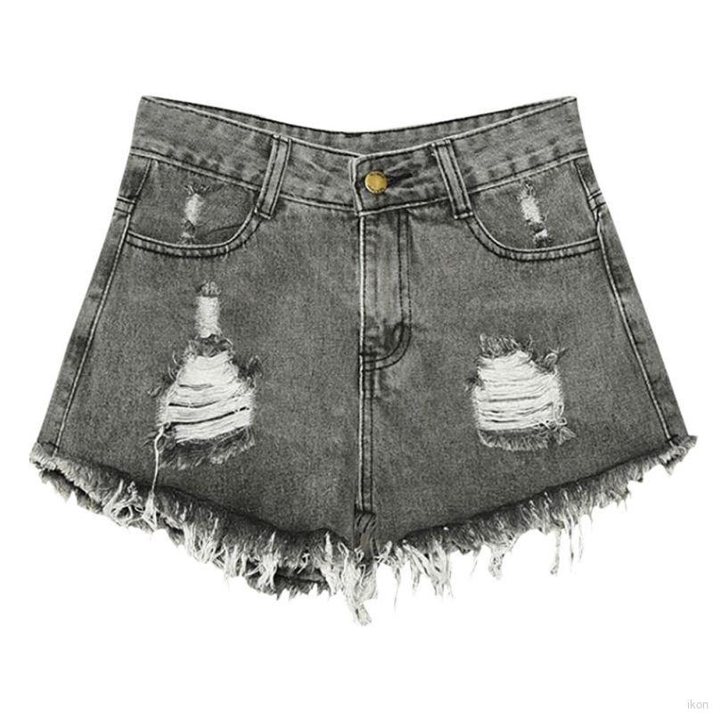 Quần ngắn denim rách thời trang