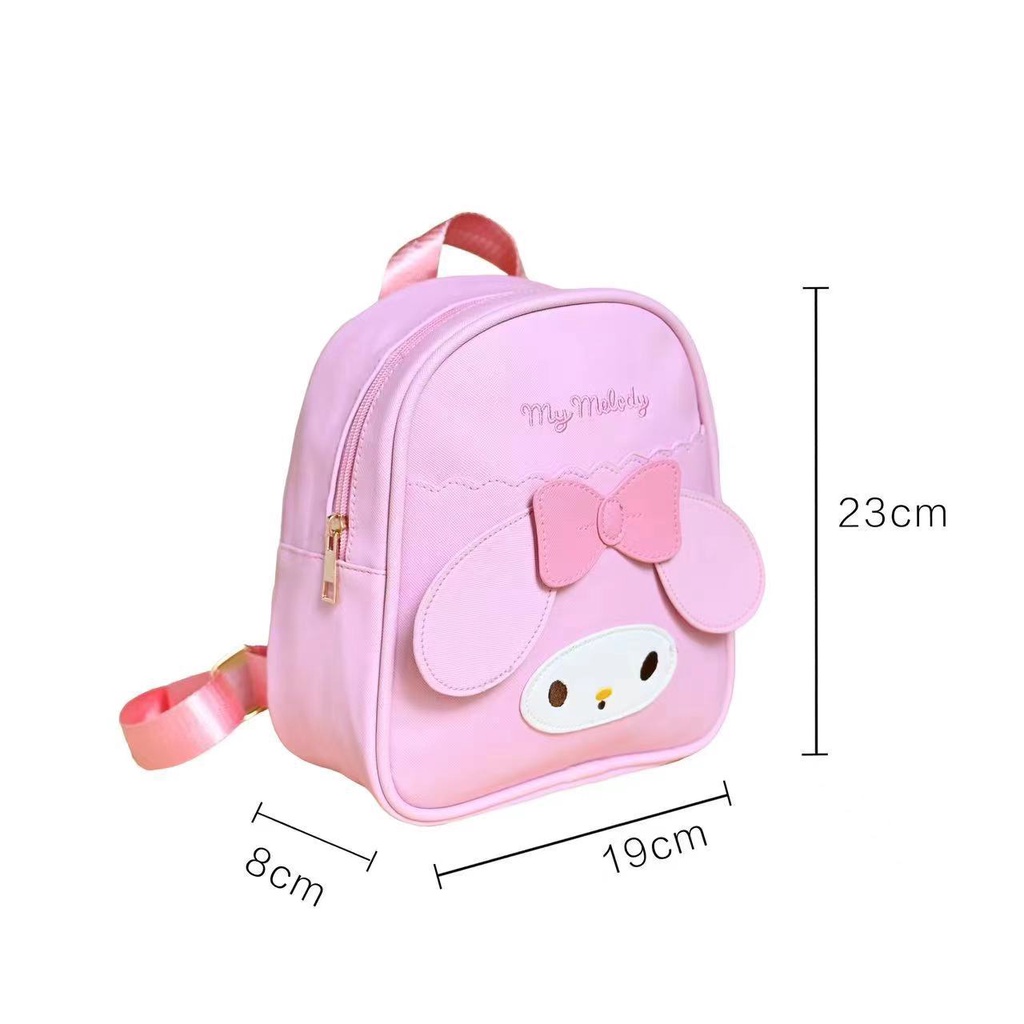 Balo Đi Học Chống Thấm Nước Họa Tiết Sanrio Hello Kitty Cinnamon mymelody Kuromi Dễ Thương Cho Bé