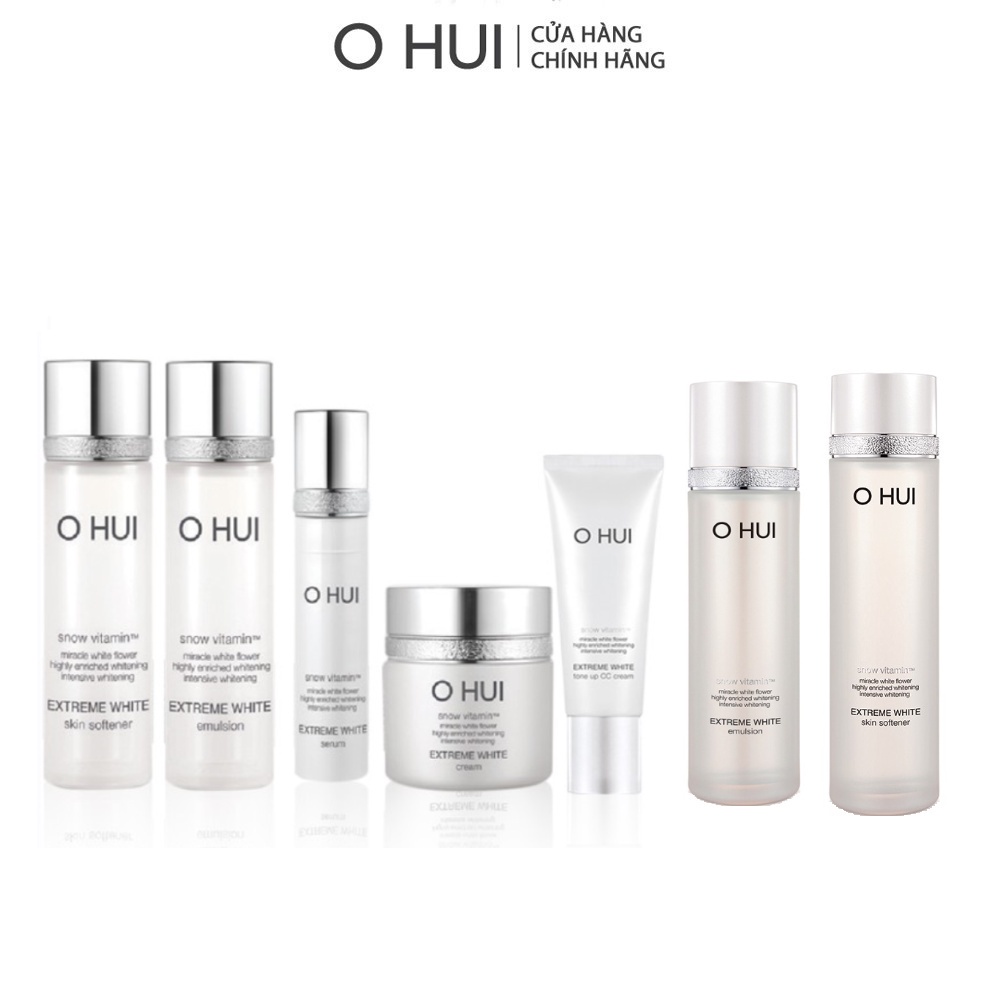 [Mã COSLG23 giảm 10%]Bộ cân bằng dưỡng trắng da OHUI Extreme White 7pcs Set