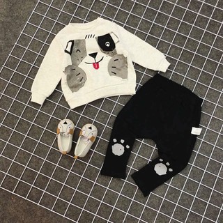 Bộ Zara boy cún trắng