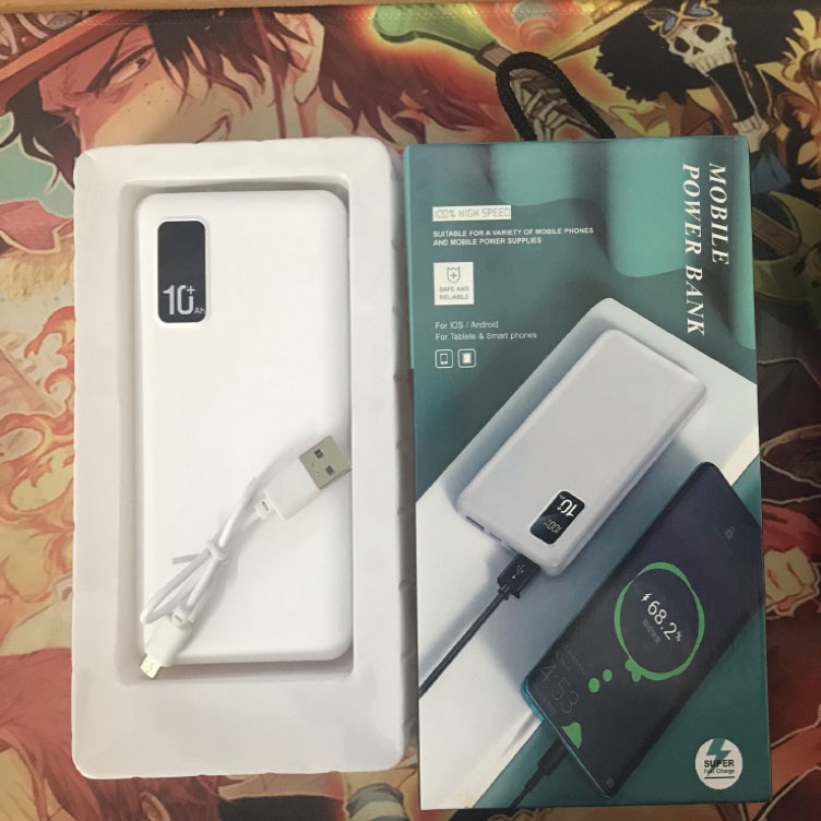 Sạc dự phòng Pin Dự Phòng 30000 mAh 2 cổng USB Sạc siêu nhanh V65 Tiện Lợi