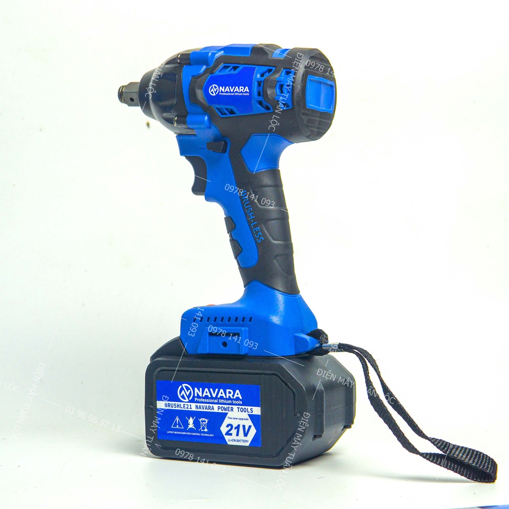 MÁY SIẾT BULONG NAVARA NVR-6004 21V, 2 PIN 15 CELL DUNG LƯỢNG 6.0AH, CAM KẾT HÀNG CHÍNH HÃNG