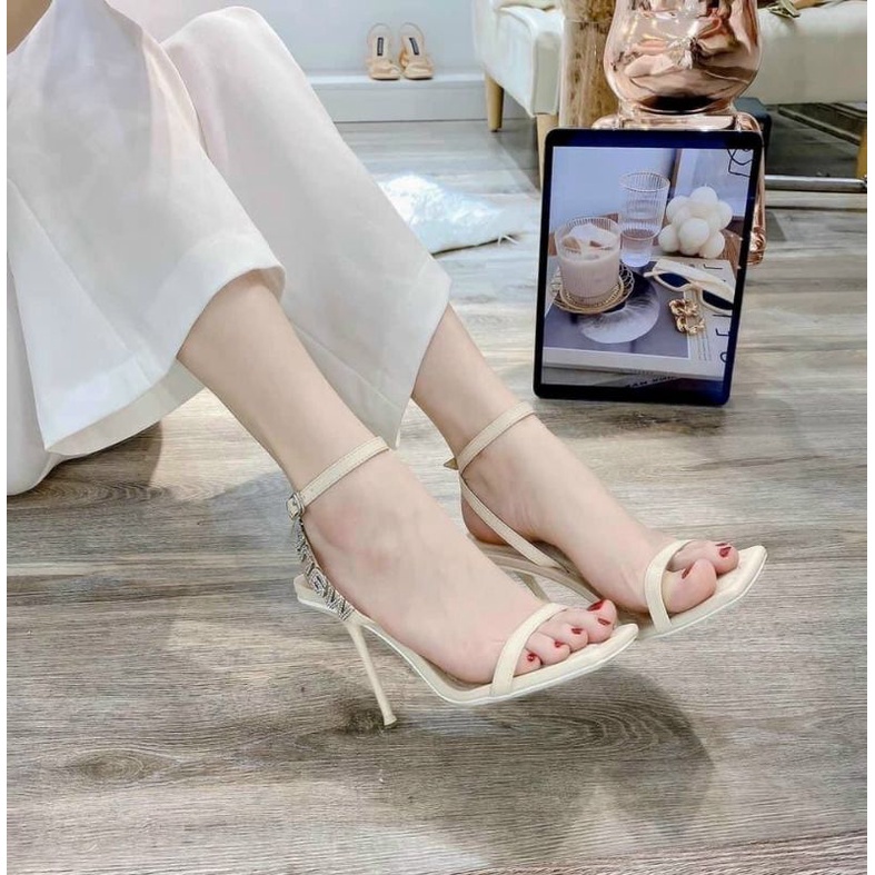 H Sandal 9p Đá Alex Wang Lụa Mềm Êm Quai Mảnh Fullbox Bill Túi Cao Cấp