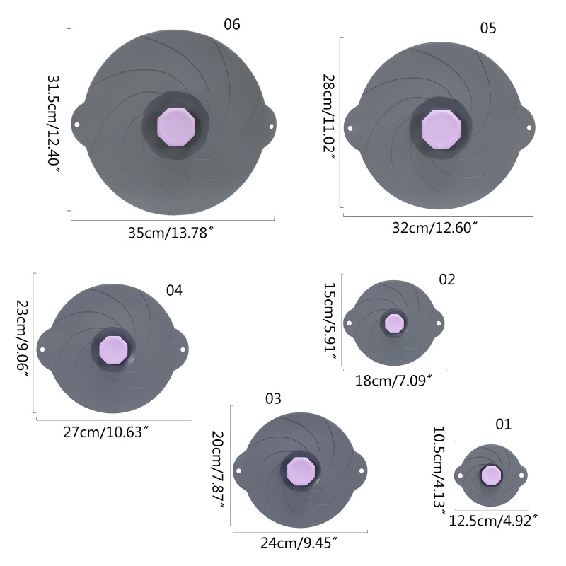 Tay Cầm Nắp Nồi Bằng Silicone Có Thể Tái Sử Dụng Tiện Lợi