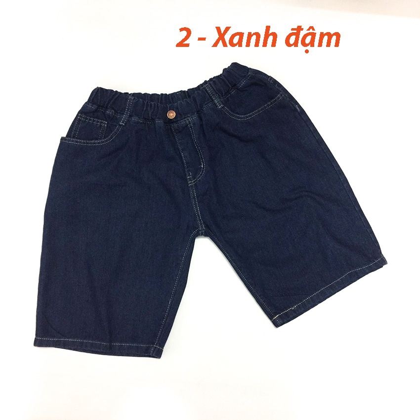 Quần short jean nam BIG SIZE từ 80kg đến 110kg, Quần short lưng thun chất jean co giãn nhẹ - NH SHOP