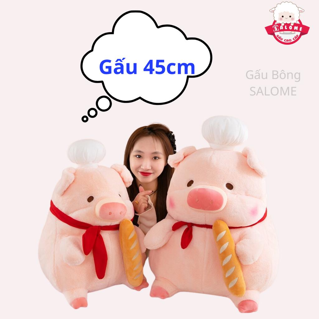 Gấu Bông Con Heo Lulu Đầu Bếp Bánh Mì SALOME tp HCM Dễ Thương Cute Qùa Tặng Cao Cấp