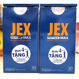 Jex / jex max- hộp 30 viên-hỗ trợ giảm đau-cải tạo loãng xương-tăng cường tái tạo sụn khớp.