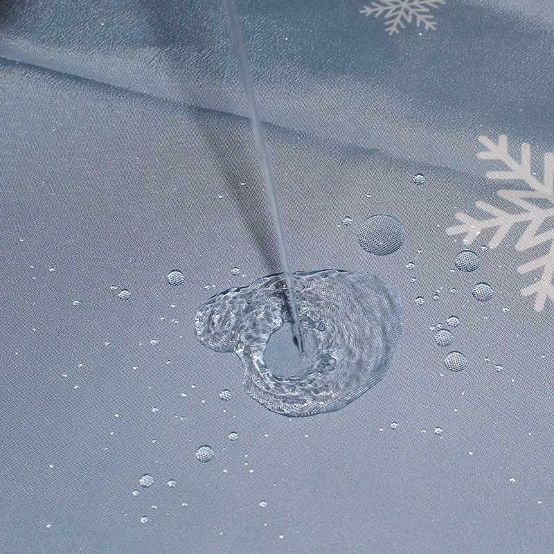 Rèm Che Bồn Tắm Chống Thấm Nước Họa Tiết Hoa Tuyết