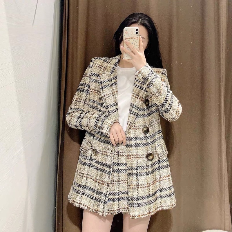 Áo khoác dạ hàng xuất Zara