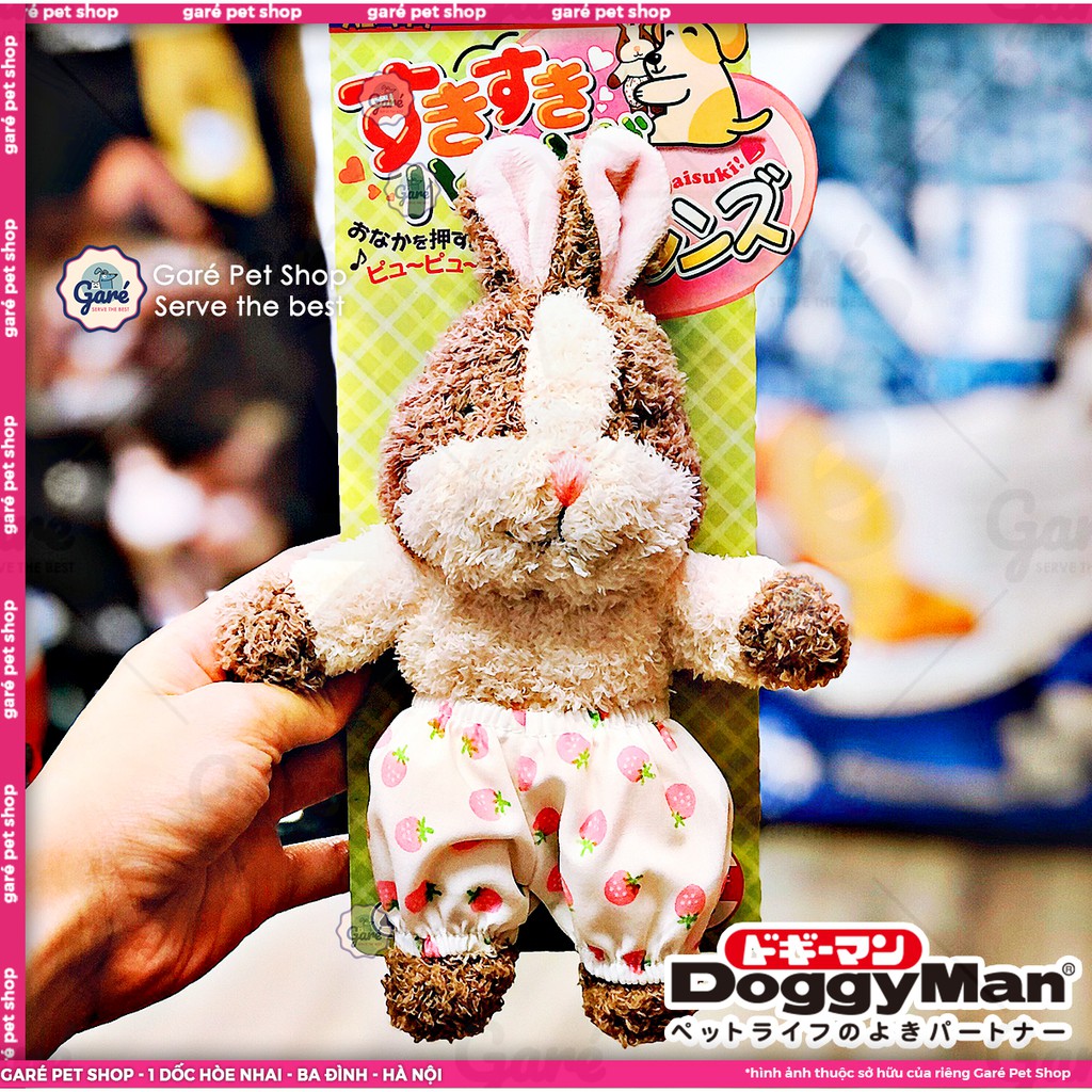 Đồ chơi - Thú bông đáng yêu Doggy Man Nhật Bản dành cho Chó Garé Pet Shop thỏ