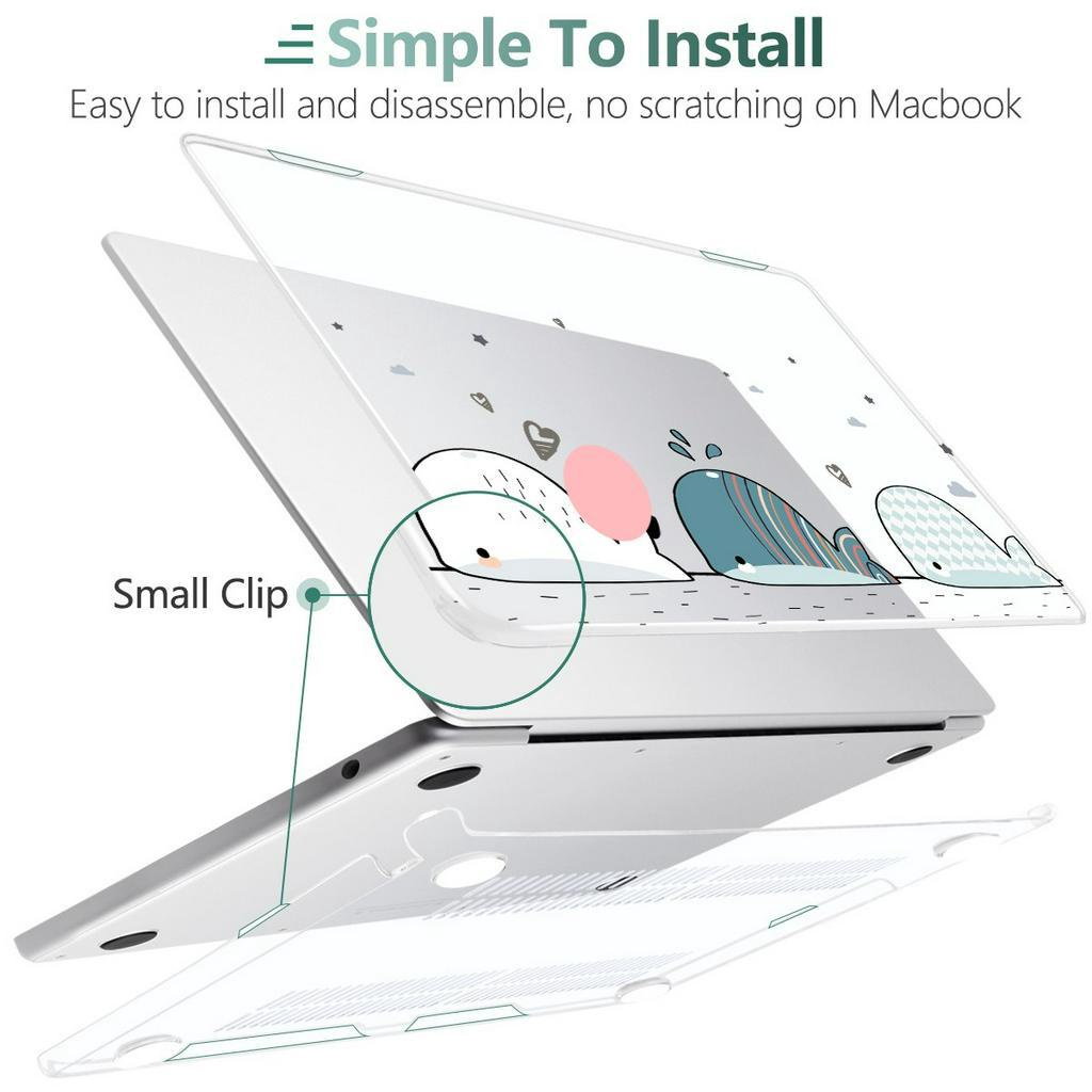 Ốp Điện Thoại Trong Suốt 4 Trong 1 Cho MacBook Pro Air M2 M1 A2681 A2779 A2337 A2338 Air11 12 13 A2179 A1932 A1466 Pro13 14 15 16 2023 A2780 A242 A199 A2159 A217 A217 A19 A219 A19 A19 A19 A30