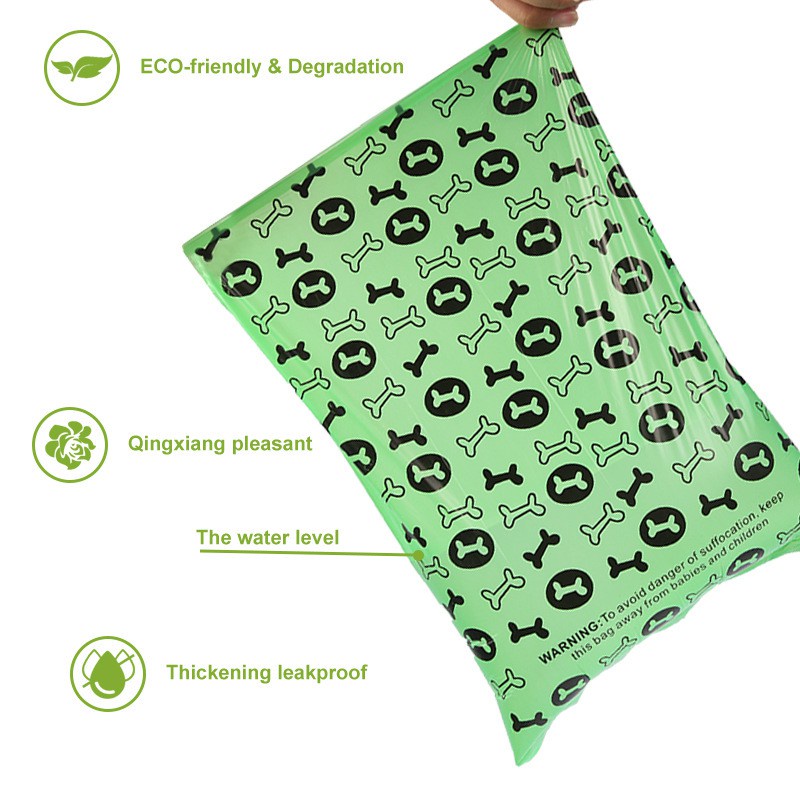 Hộp 18 cuộn *Hoả Tốc* Túi đựng phân chó, túi nilon hốt phân chó mèo tự phân hủy EcoFriendly