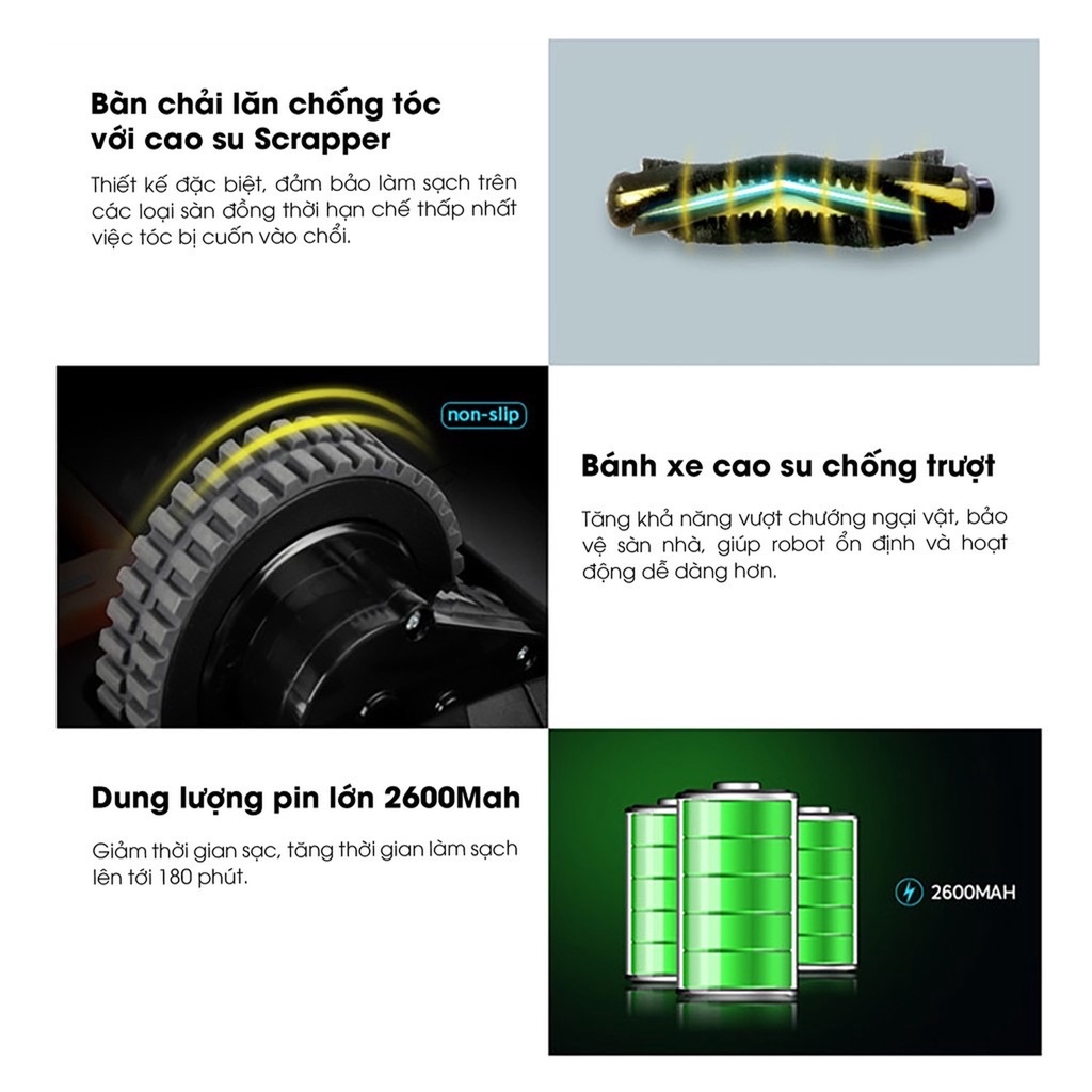 Robot Hút Bụi Lau Nhà T3 Fuji Luxury Hàng Chính Hãng