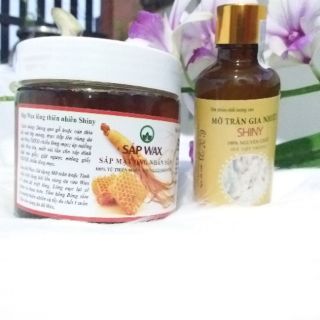 [01] Wax tẩy lông nhân sâm shiny handmade ( tặng kèm bộ dụng cụ wax khi mua combo)