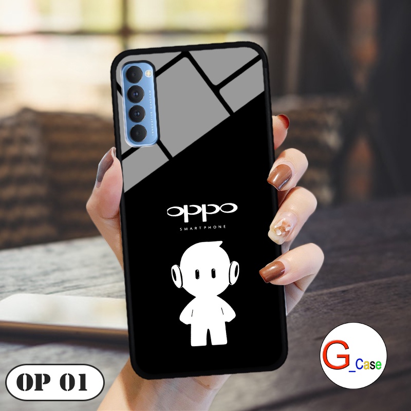 Ốp lưng Oppo Reno 4 Pro  - in hình 3D Logo điện thoại