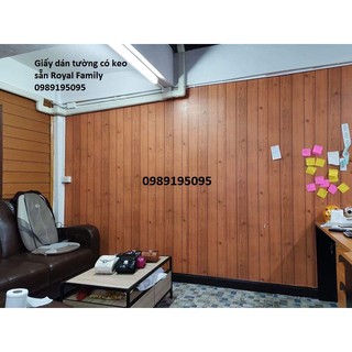 10m giấy dán tường vân gỗ có keo sẵn