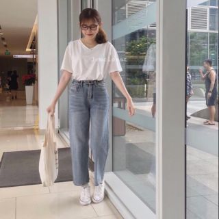 QUẦN BAGGY TRƠN ÔNG CÔN ĐƠN GIÃN HÌNH THẬT TRẢI SÀN