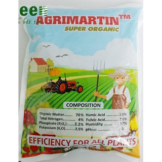 Phân hữu cơ sinh học Agrimartin nhập khẩu từ Bỉ gói 1kg
