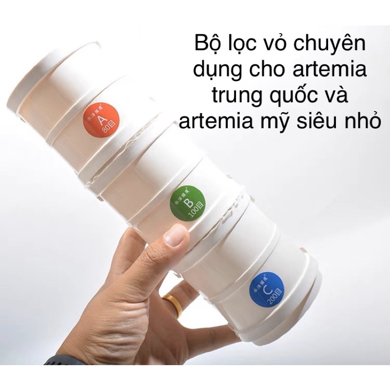 Bộ lọc vỏ trứng artemia chuyên dụng cho cá cảnh - bộ lọc artemia