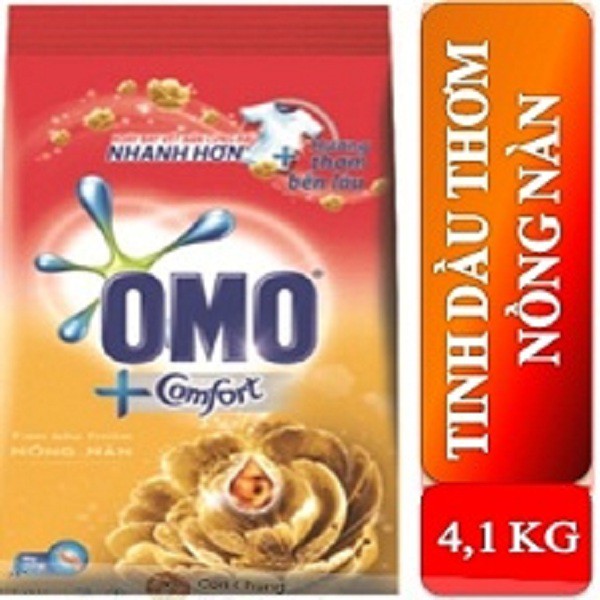 Bột giặt OMO Comfort tinh dầu thơm túi 4,1kg