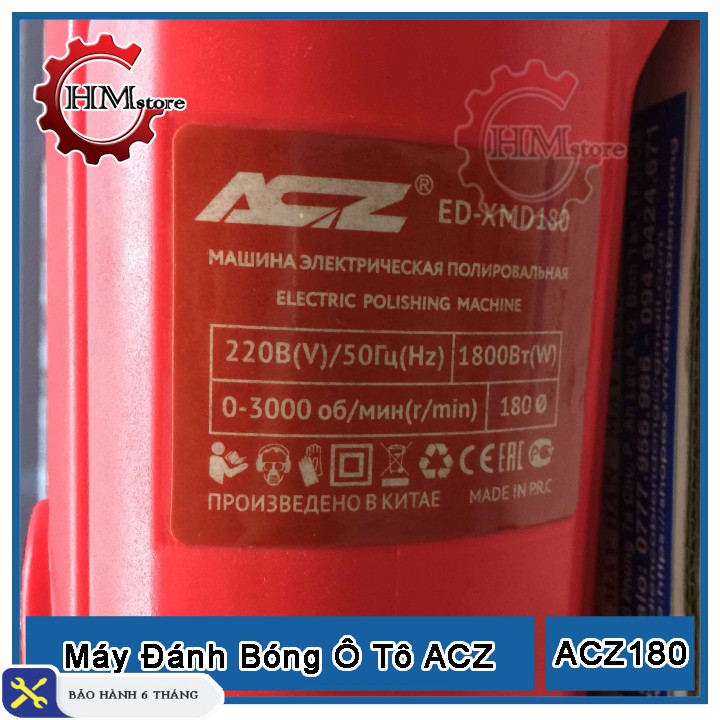 Máy Đánh Bóng 180mm ACZ - Máy đánh bóng ô tô ACZ180 - Bảo hành 6 tháng