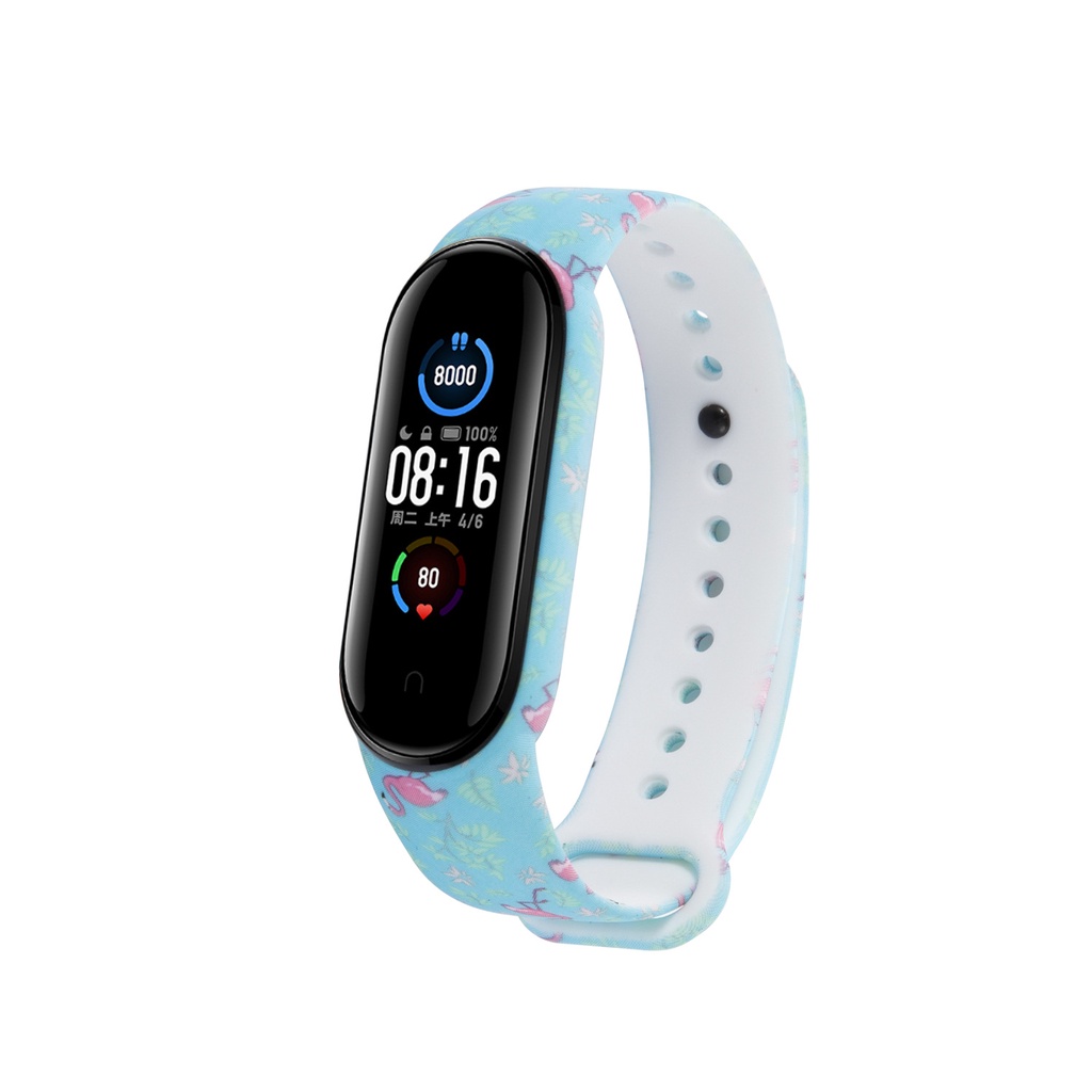 XIAOMI Dây Đeo Thay Thế Chất Liệu Silicon Màu Trơn Cho Mi Band 4 Mi Band 4/3 6/5 Mi Band 5