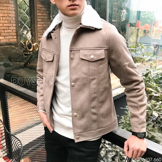 DUY SHOP ÁO KHOÁC DA LỘN ĐẸP 060  MÀU ĐẸP SALE SỐC